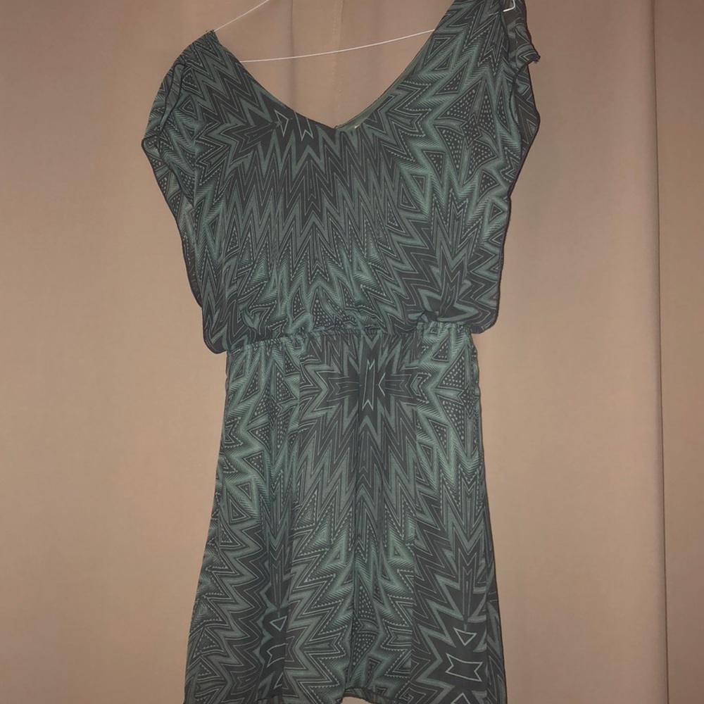 Gray printed dress